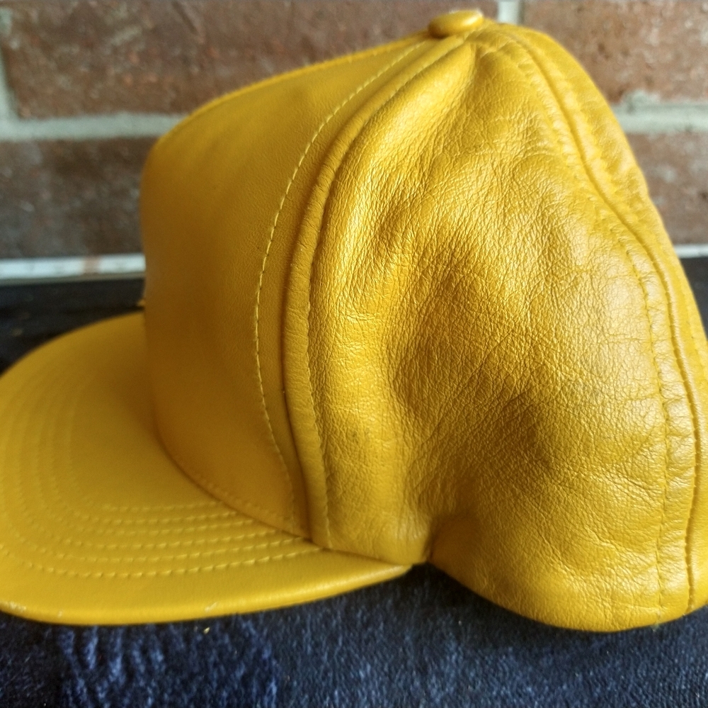 Supreme leather flat brim hat with gold box logo - Picture 7 of 13